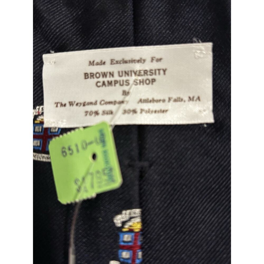 Brown University Vintage Tie Blue Bookstore - Picture 3 of 4